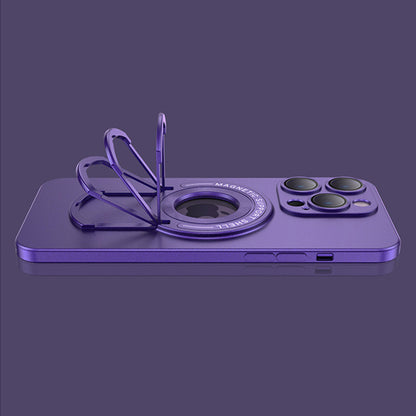 Slim Case for iPhone 13 Pro 6.1 inch TPU Phone Cover Anti-Shock Retractable Kickstand Phone Case