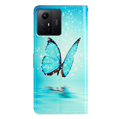 For Xiaomi Redmi Note 12S 4G PU Leather Wallet Cover Pattern Printing Flip Stand Phone Case