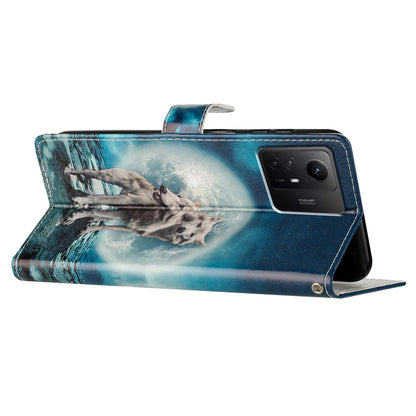 For Xiaomi Redmi Note 12S 4G PU Leather Wallet Cover Pattern Printing Flip Stand Phone Case