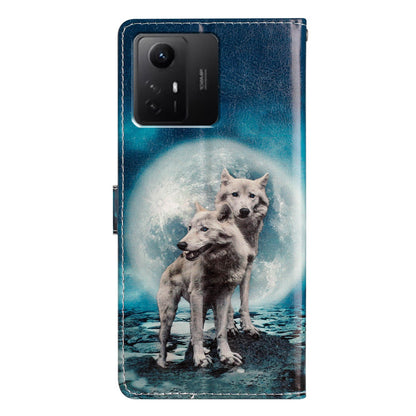 For Xiaomi Redmi Note 12S 4G PU Leather Wallet Cover Pattern Printing Flip Stand Phone Case