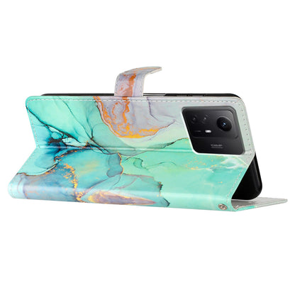 For Xiaomi Redmi Note 12S 4G PU Leather Wallet Cover Pattern Printing Flip Stand Phone Case