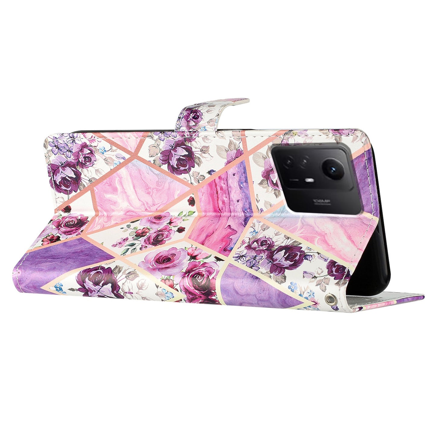 For Xiaomi Redmi Note 12S 4G PU Leather Wallet Cover Pattern Printing Flip Stand Phone Case