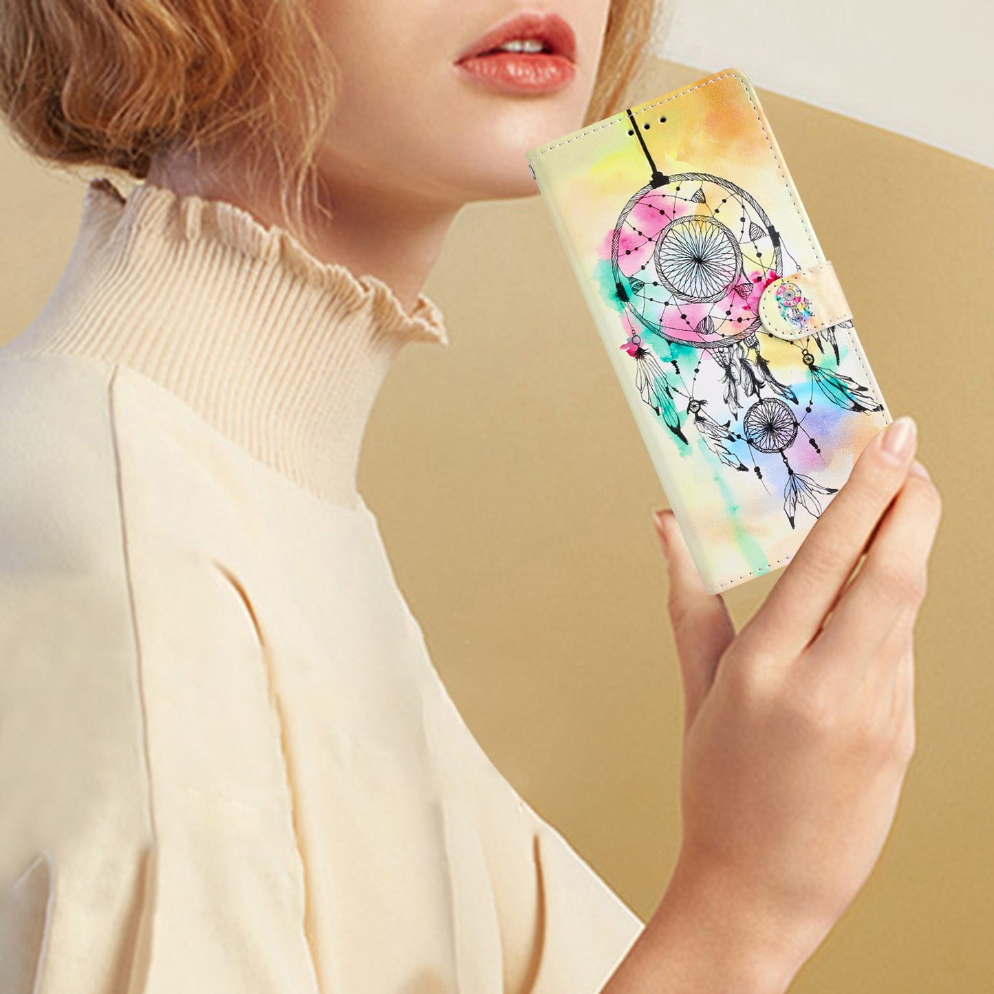 For Xiaomi Redmi Note 12S 4G PU Leather Wallet Cover Pattern Printing Flip Stand Phone Case