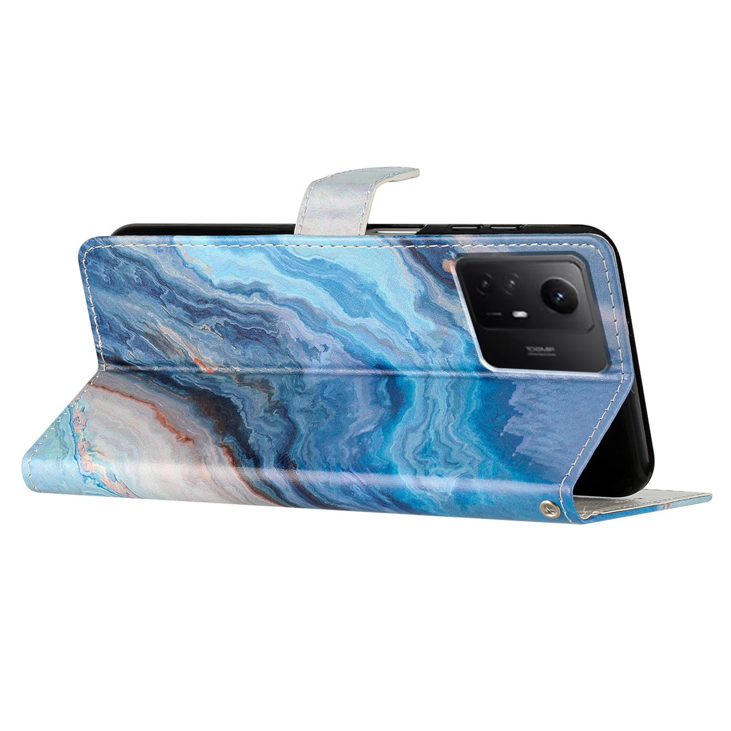 For Xiaomi Redmi Note 12S 4G PU Leather Wallet Cover Pattern Printing Flip Stand Phone Case