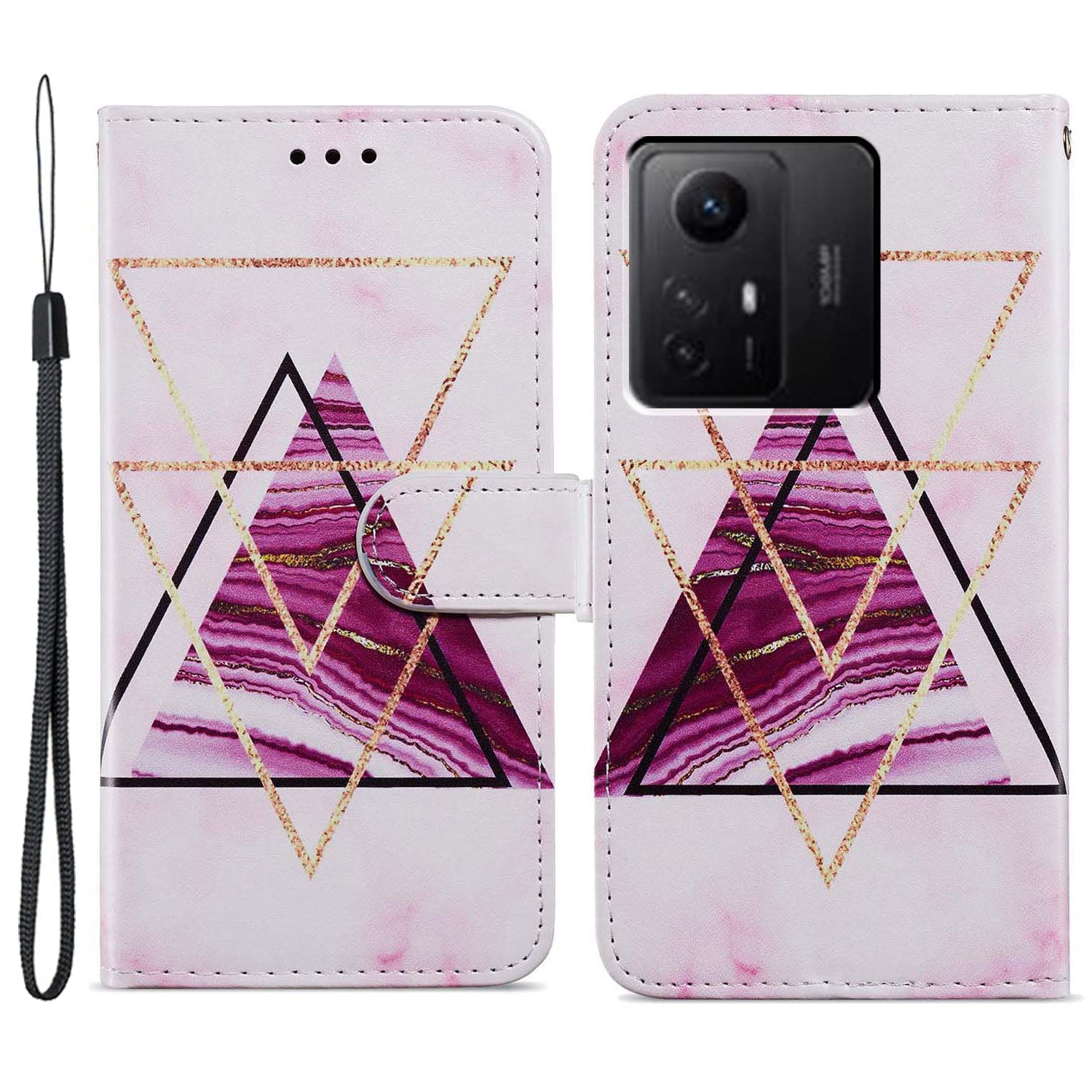 For Xiaomi Redmi Note 12S 4G PU Leather Wallet Cover Pattern Printing Flip Stand Phone Case