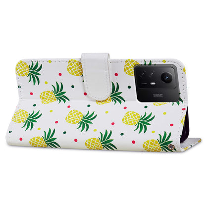 For Xiaomi Redmi Note 12S 4G PU Leather Wallet Cover Pattern Printing Flip Stand Phone Case