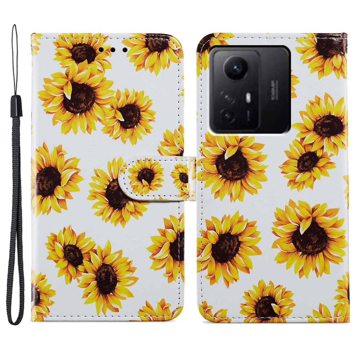 For Xiaomi Redmi Note 12S 4G PU Leather Wallet Cover Pattern Printing Flip Stand Phone Case