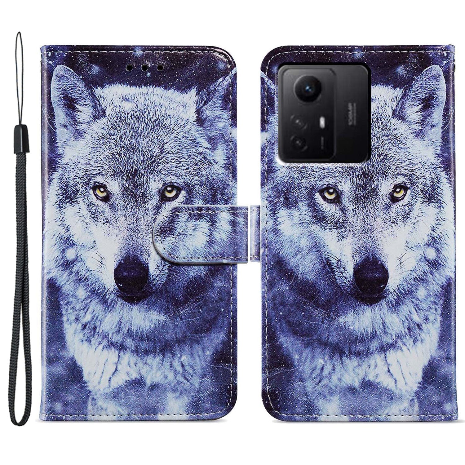 For Xiaomi Redmi Note 12S 4G PU Leather Wallet Cover Pattern Printing Flip Stand Phone Case