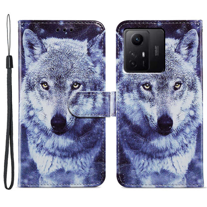 For Xiaomi Redmi Note 12S 4G PU Leather Wallet Cover Pattern Printing Flip Stand Phone Case