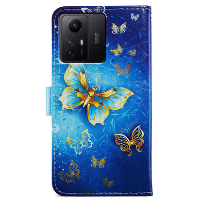 For Xiaomi Redmi Note 12S 4G PU Leather Wallet Cover Pattern Printing Flip Stand Phone Case