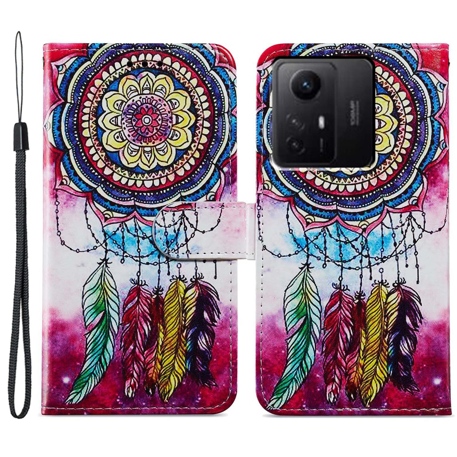 For Xiaomi Redmi Note 12S 4G PU Leather Wallet Cover Pattern Printing Flip Stand Phone Case