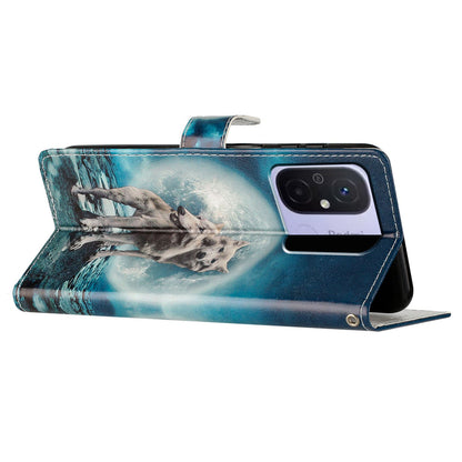 For Xiaomi Redmi 12C 4G Wallet Phone Case PU Leather Pattern Printing Stand Cover