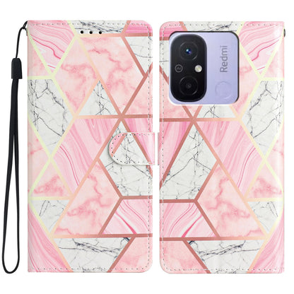 For Xiaomi Redmi 12C 4G Wallet Phone Case PU Leather Pattern Printing Stand Cover