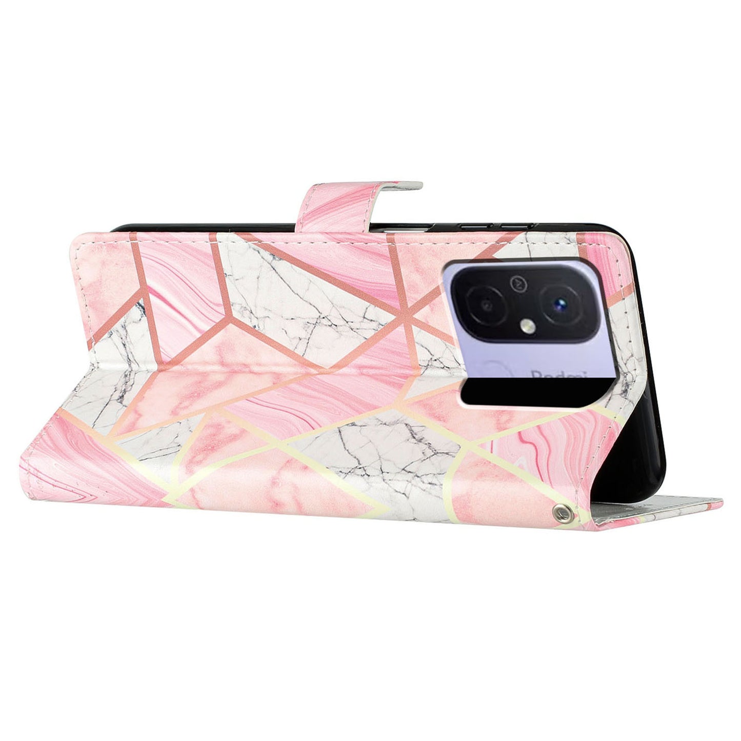 For Xiaomi Redmi 12C 4G Wallet Phone Case PU Leather Pattern Printing Stand Cover