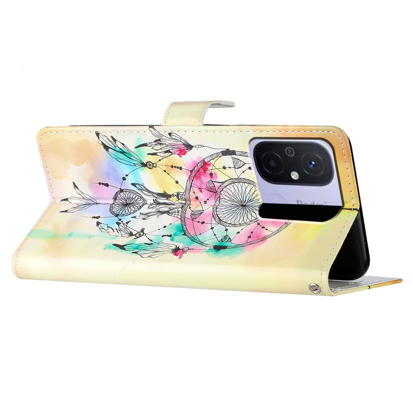 For Xiaomi Redmi 12C 4G Wallet Phone Case PU Leather Pattern Printing Stand Cover