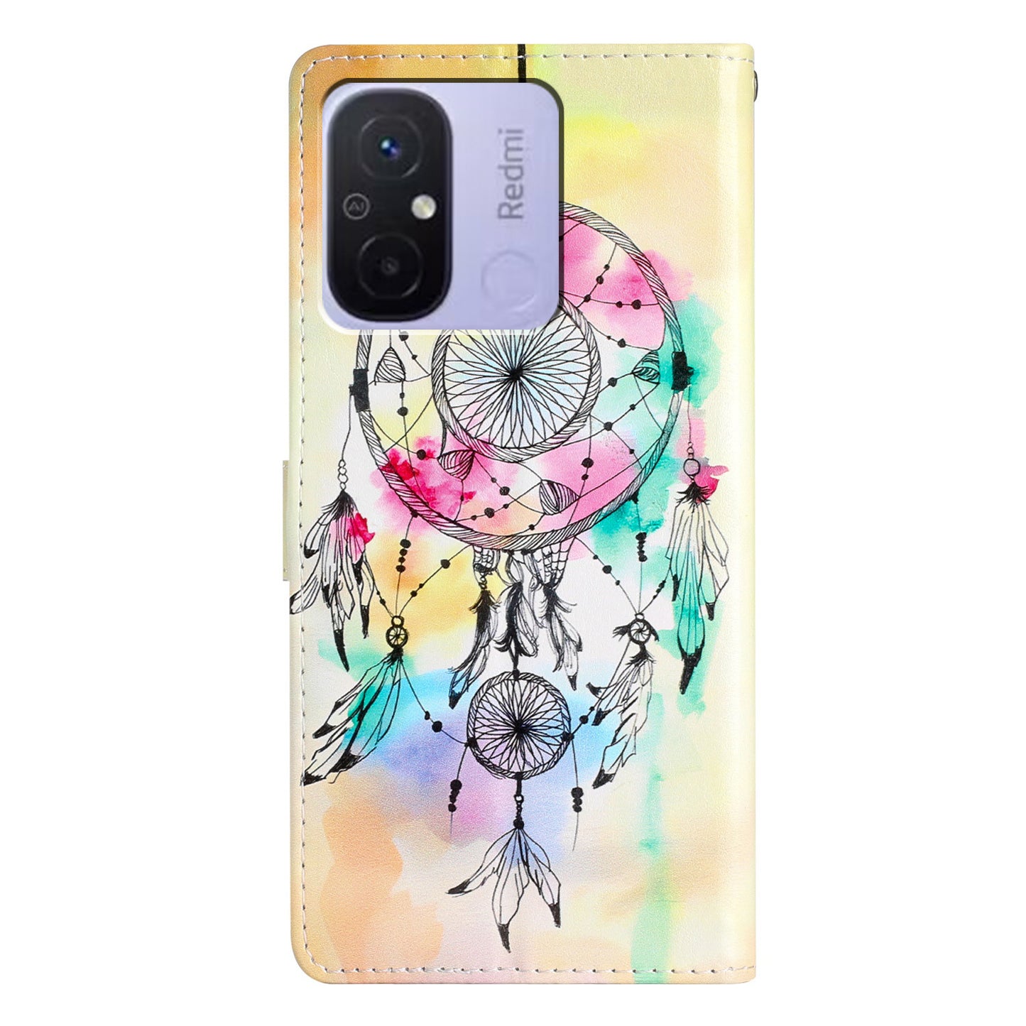 For Xiaomi Redmi 12C 4G Wallet Phone Case PU Leather Pattern Printing Stand Cover