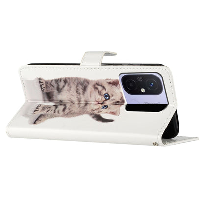 For Xiaomi Redmi 12C 4G Wallet Phone Case PU Leather Pattern Printing Stand Cover