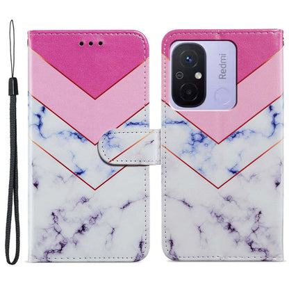 For Xiaomi Redmi 12C 4G Wallet Phone Case PU Leather Pattern Printing Stand Cover