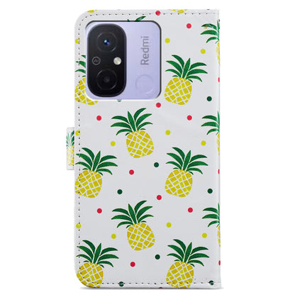 For Xiaomi Redmi 12C 4G Wallet Phone Case PU Leather Pattern Printing Stand Cover