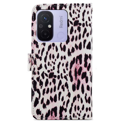 For Xiaomi Redmi 12C 4G Wallet Phone Case PU Leather Pattern Printing Stand Cover