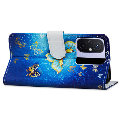 For Xiaomi Redmi 12C 4G Wallet Phone Case PU Leather Pattern Printing Stand Cover