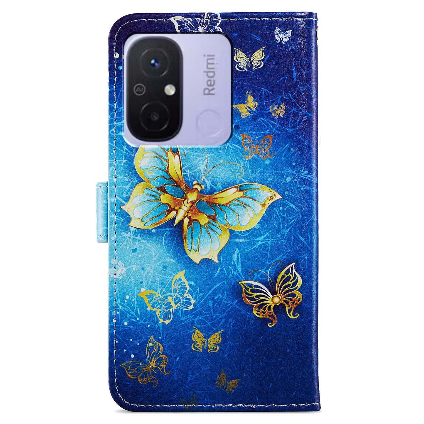 For Xiaomi Redmi 12C 4G Wallet Phone Case PU Leather Pattern Printing Stand Cover
