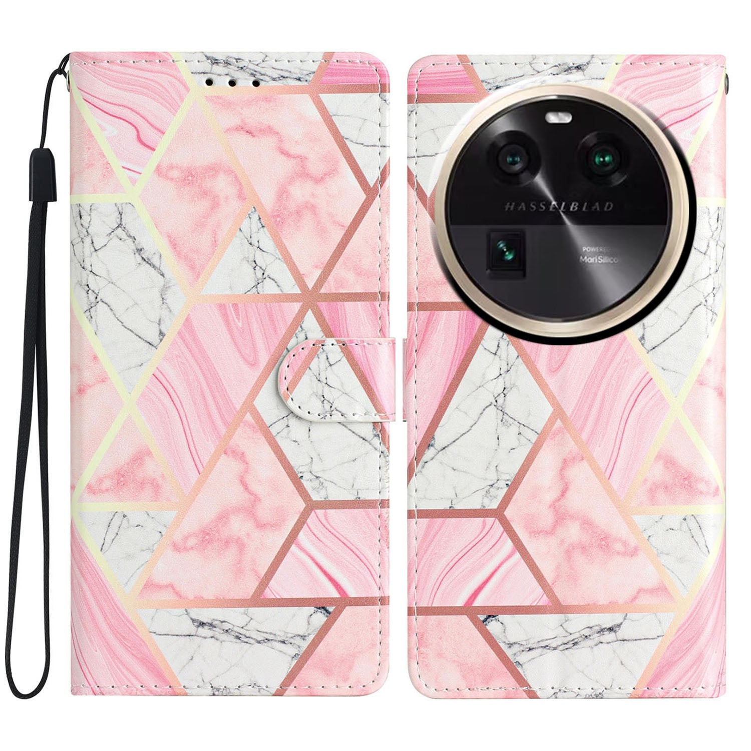 For Oppo Find X6 PU Leather Phone Case Pattern Printing Stand Flip Wallet Cover