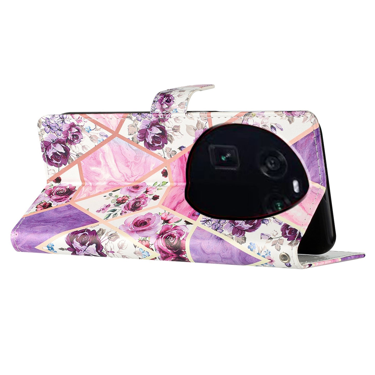 For Oppo Find X6 PU Leather Phone Case Pattern Printing Stand Flip Wallet Cover