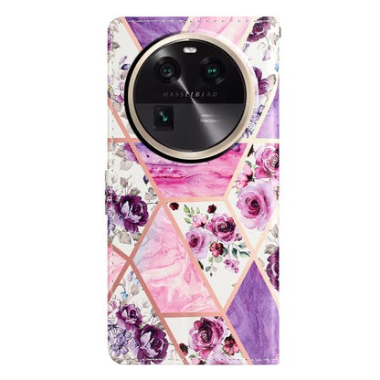 For Oppo Find X6 PU Leather Phone Case Pattern Printing Stand Flip Wallet Cover
