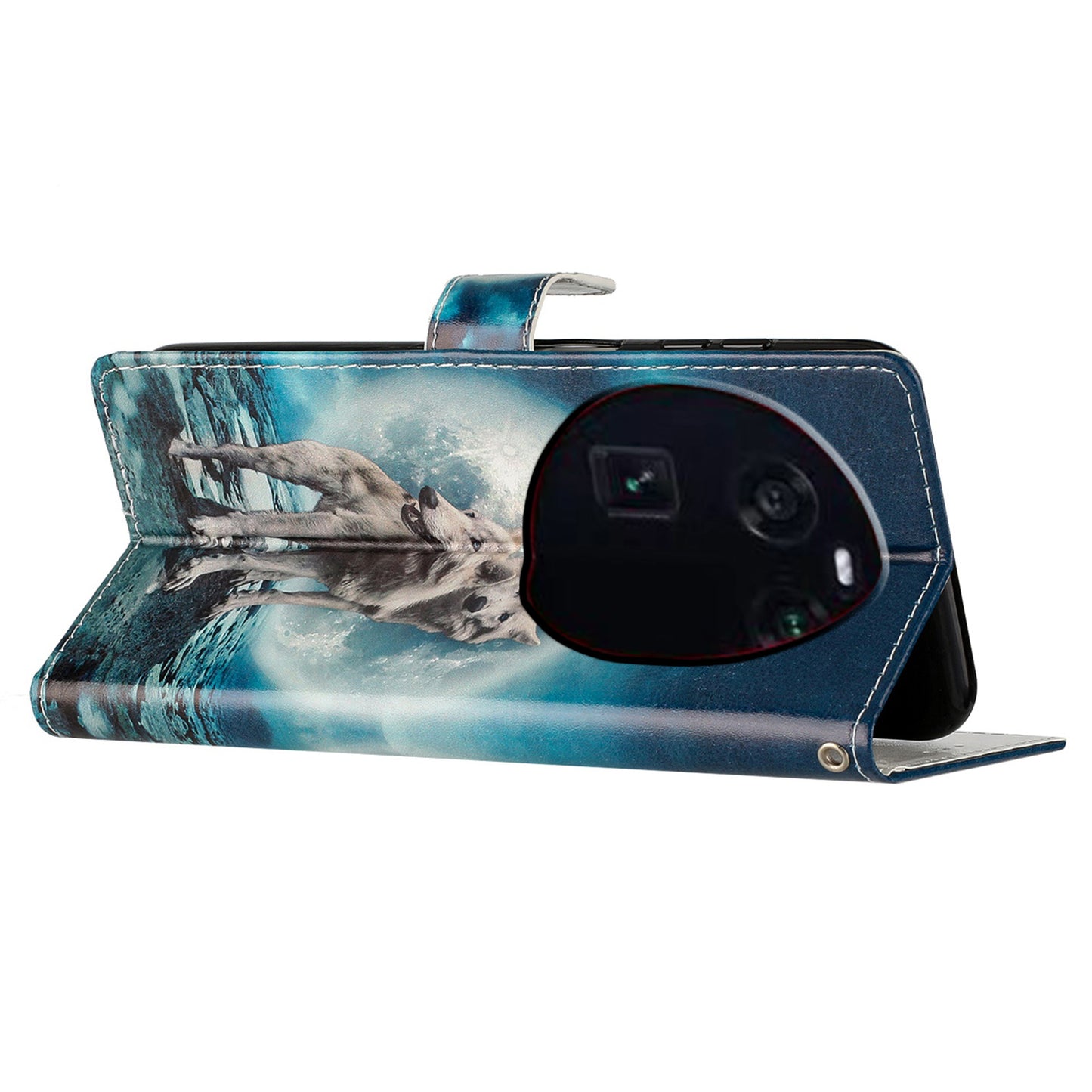 For Oppo Find X6 PU Leather Phone Case Pattern Printing Stand Flip Wallet Cover