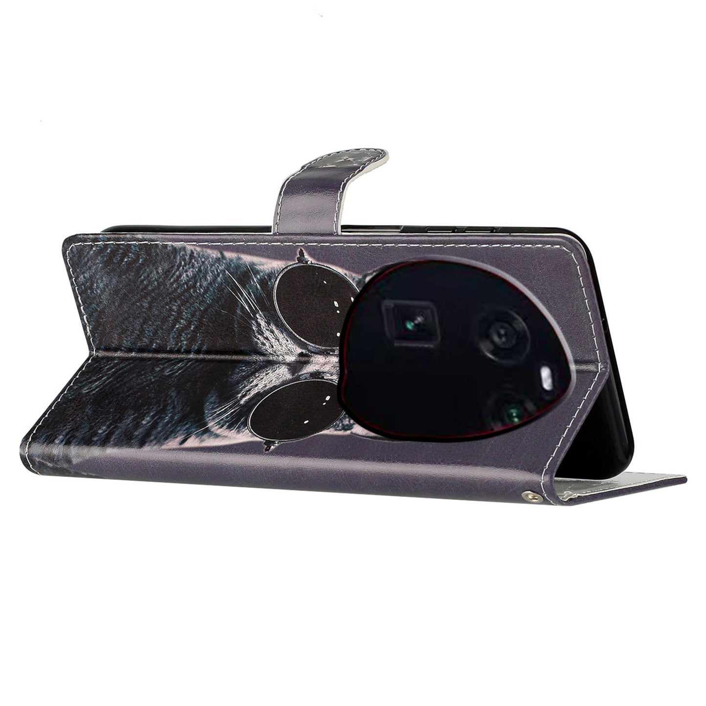 For Oppo Find X6 PU Leather Phone Case Pattern Printing Stand Flip Wallet Cover