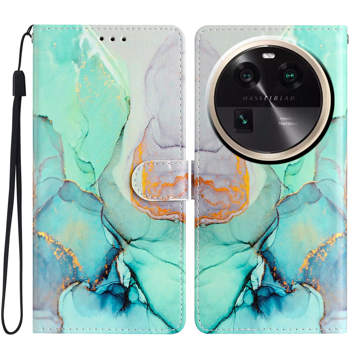 For Oppo Find X6 PU Leather Phone Case Pattern Printing Stand Flip Wallet Cover