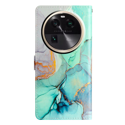 For Oppo Find X6 PU Leather Phone Case Pattern Printing Stand Flip Wallet Cover