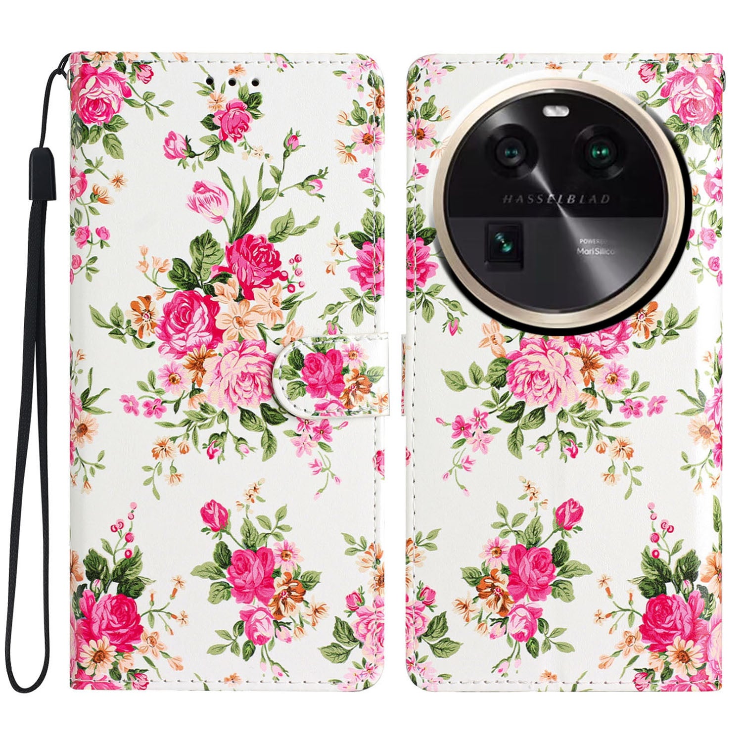 For Oppo Find X6 PU Leather Phone Case Pattern Printing Stand Flip Wallet Cover