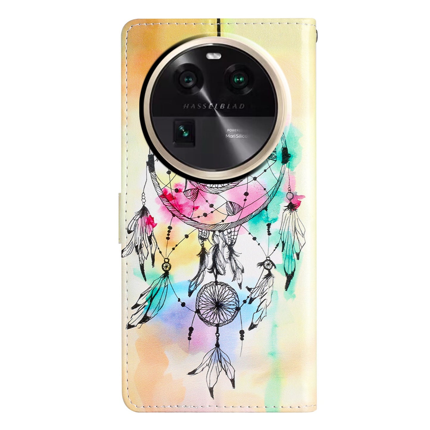 For Oppo Find X6 PU Leather Phone Case Pattern Printing Stand Flip Wallet Cover