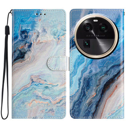 For Oppo Find X6 PU Leather Phone Case Pattern Printing Stand Flip Wallet Cover