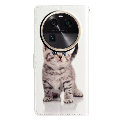 For Oppo Find X6 PU Leather Phone Case Pattern Printing Stand Flip Wallet Cover