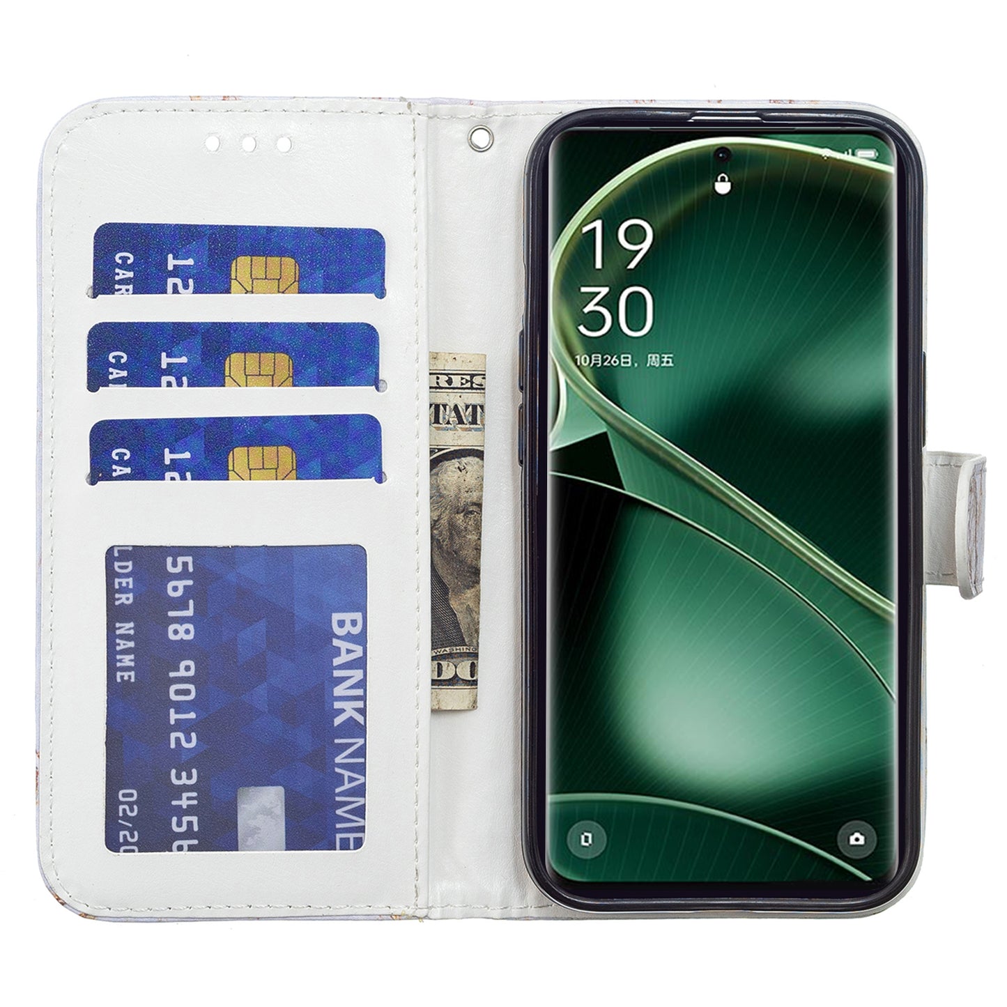 For Oppo Find X6 PU Leather Phone Case Pattern Printing Stand Flip Wallet Cover