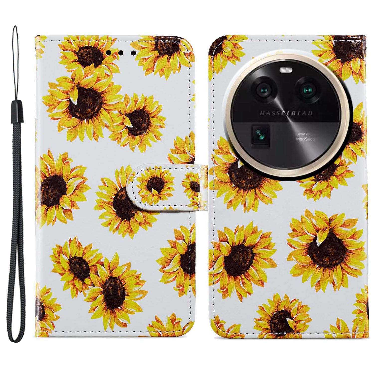 For Oppo Find X6 PU Leather Phone Case Pattern Printing Stand Flip Wallet Cover