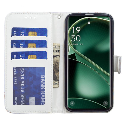 For Oppo Find X6 PU Leather Phone Case Pattern Printing Stand Flip Wallet Cover