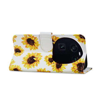 For Oppo Find X6 PU Leather Phone Case Pattern Printing Stand Flip Wallet Cover