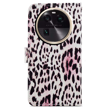 For Oppo Find X6 PU Leather Phone Case Pattern Printing Stand Flip Wallet Cover