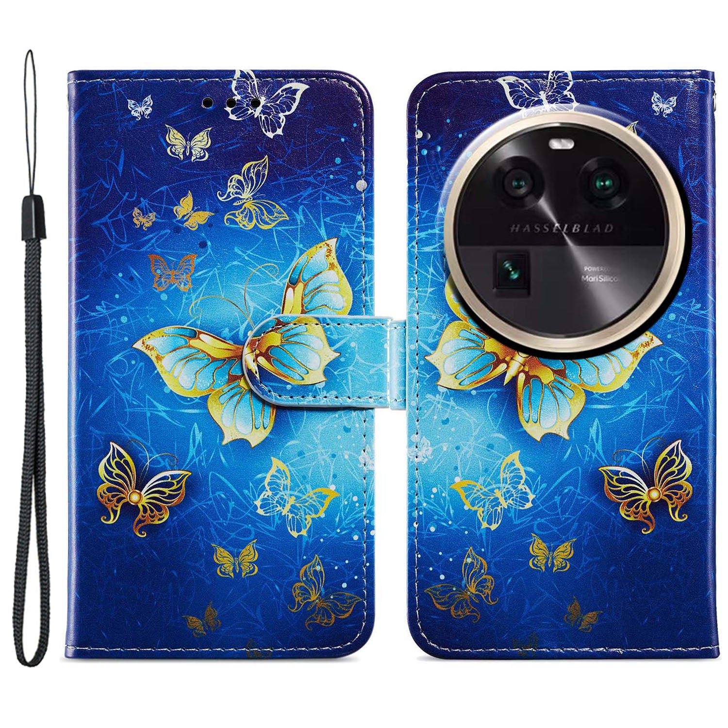 For Oppo Find X6 PU Leather Phone Case Pattern Printing Stand Flip Wallet Cover