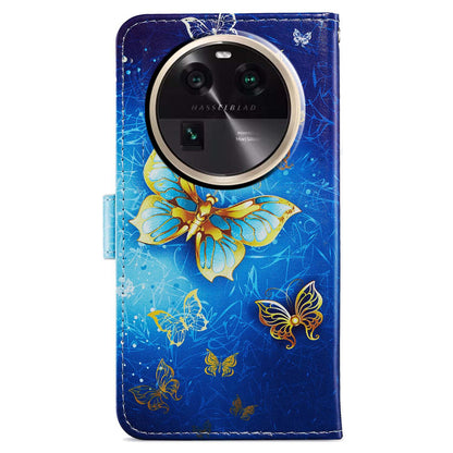 For Oppo Find X6 PU Leather Phone Case Pattern Printing Stand Flip Wallet Cover