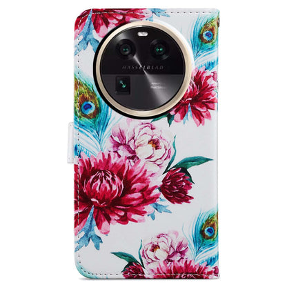 For Oppo Find X6 PU Leather Phone Case Pattern Printing Stand Flip Wallet Cover