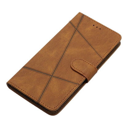 For Oppo Find X6 Wallet Leather Phone Case Crazy Horse Texture Imprinted Lines Stand Cover