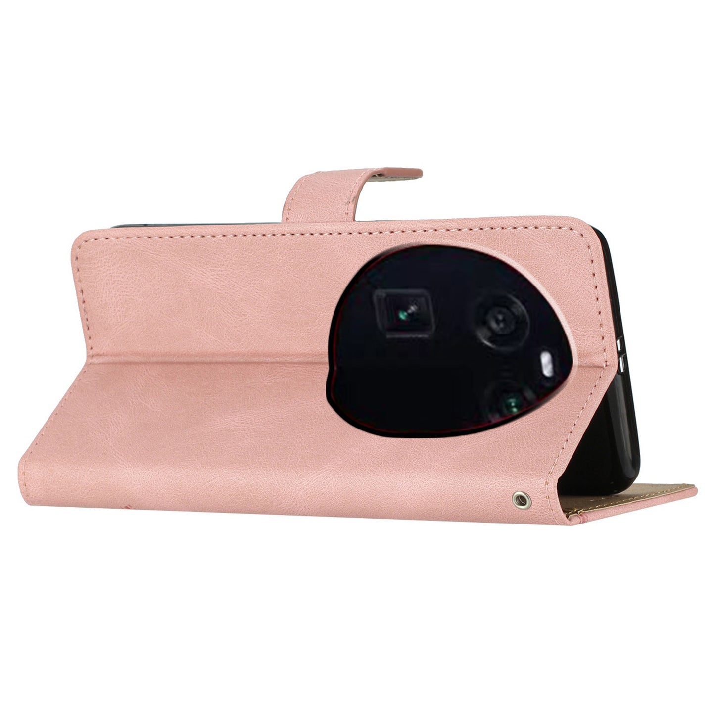 For Oppo Find X6 Wallet Leather Phone Case Crazy Horse Texture Imprinted Lines Stand Cover