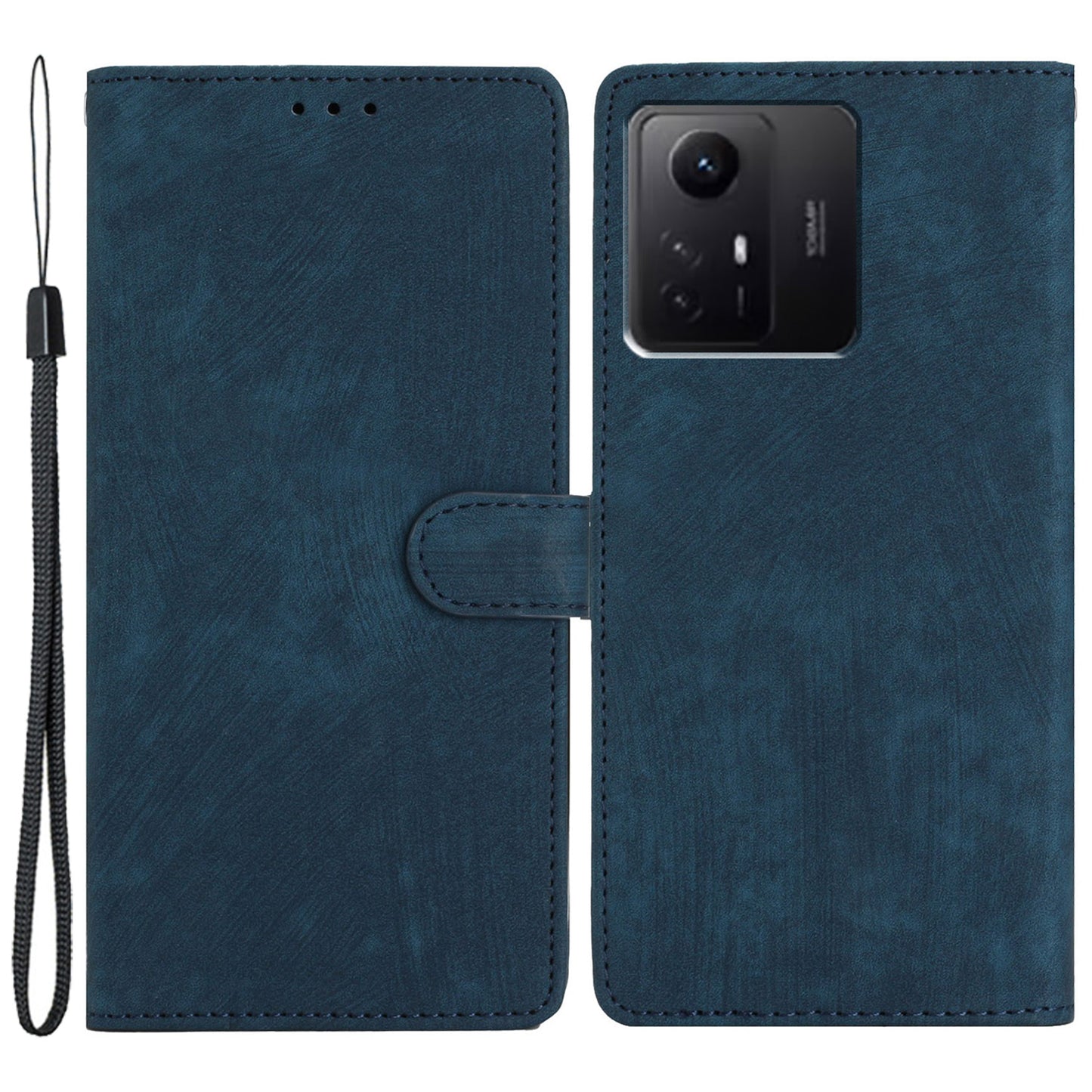 For Xiaomi Redmi Note 12S 4G PU Leather Wallet Case Stand Skin-touch Cell Phone Cover