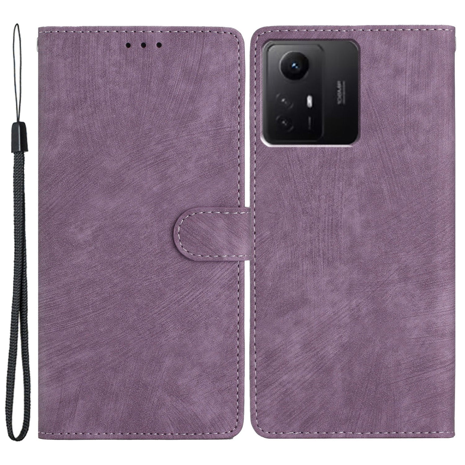 For Xiaomi Redmi Note 12S 4G PU Leather Wallet Case Stand Skin-touch Cell Phone Cover