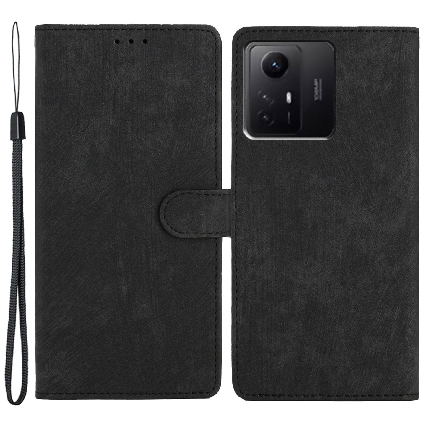 For Xiaomi Redmi Note 12S 4G PU Leather Wallet Case Stand Skin-touch Cell Phone Cover